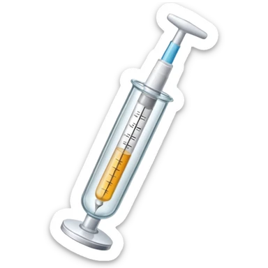syringe empty sticker