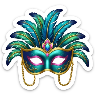 Antifaz de carnaval sticker