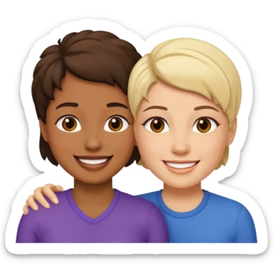 lesbian couple sticker