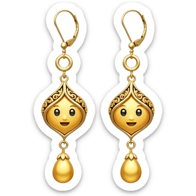 Earrings emoji sticker