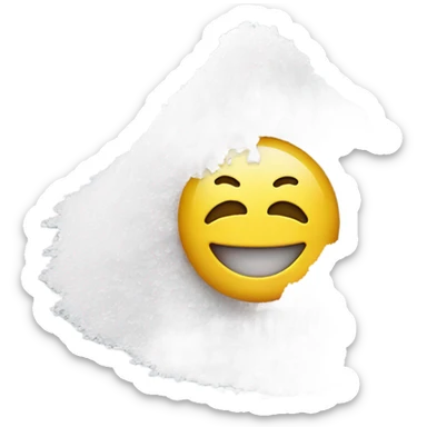 happy face with a pile of salt sticker