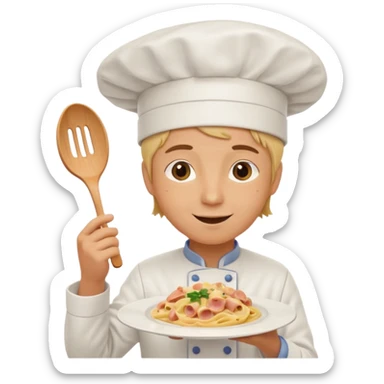 Bestie emoji were I kidnap but before that I make good carbonara in my besties kitchen sticker