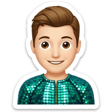 Robin with Sequin Outfit sticker