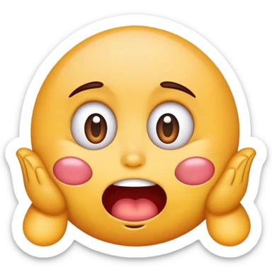 emoji, drooling and rolling his eyes sticker