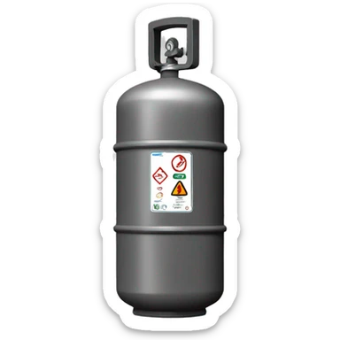 gas cylinder sticker