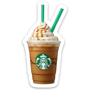 Starbucks caramel Frappuccino  sticker