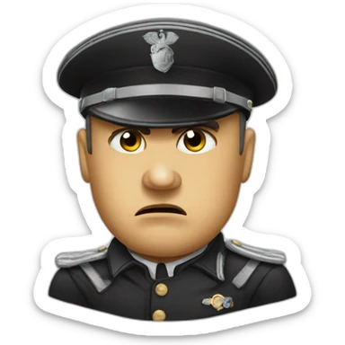 Mussolini angry sticker