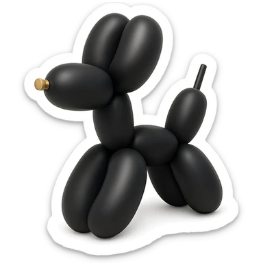 balloon dog, sitting sticker