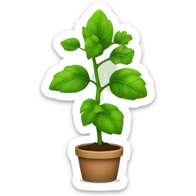 Plant growing  sticker