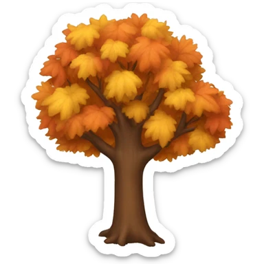 Autumn tree sticker