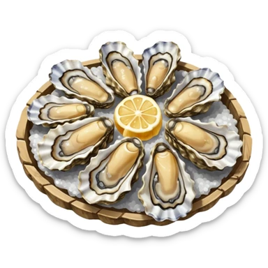marine oysters sticker