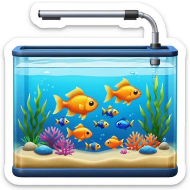 Fish tank sticker