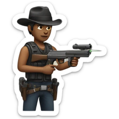 Gun Shooter sticker