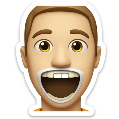 Zipped Mouth  sticker