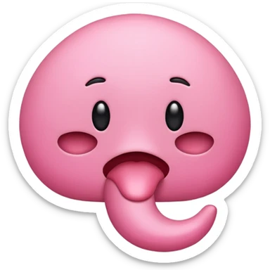 An emoji symbolizing a prostate sticker