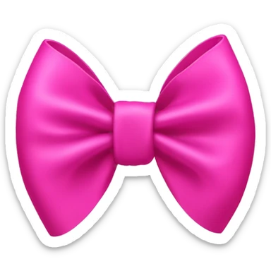 hot pink bow sticker