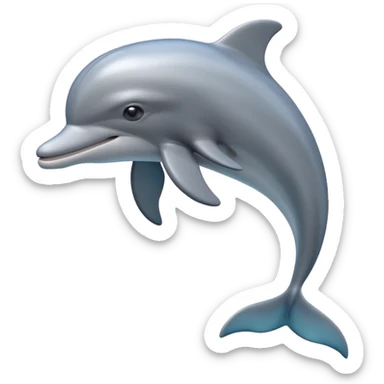 dolphin 3d sticker