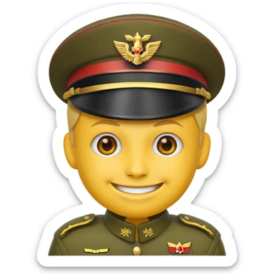 emoji soldier sticker