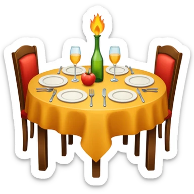 dinner table sticker