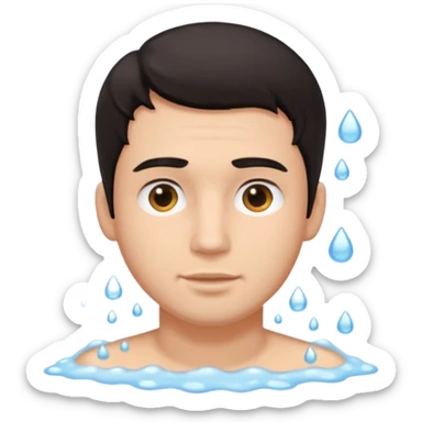 hair wash men  sticker