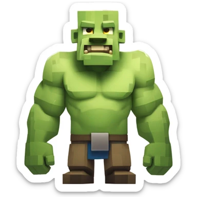 Minecraft Ogre sticker