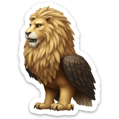 lion eagle mythical creature sticker