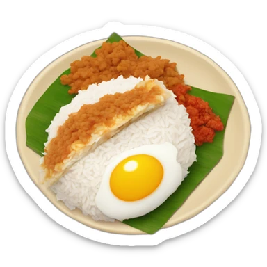 malaysian nasi lemak sticker