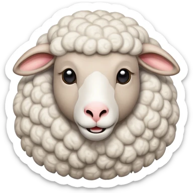 Crazy sheep sticker