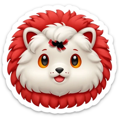 Fiocco morbido rosso sticker