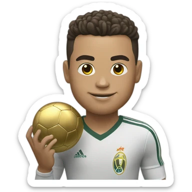 Ronaldo won a golden ball  sticker