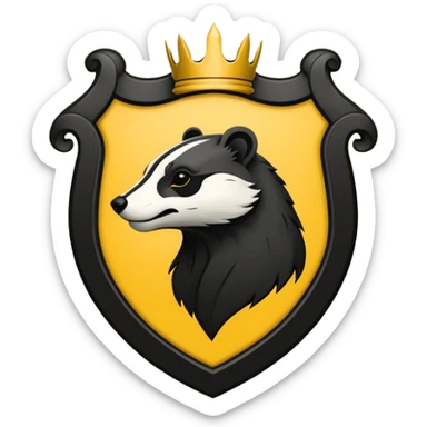 Hufflepuff crest  sticker