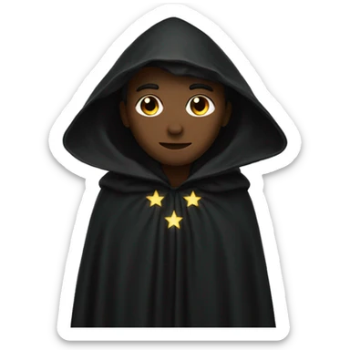 black starry cloak sticker