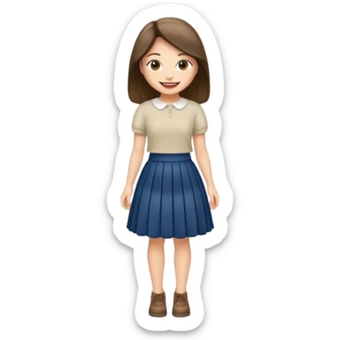 Jennie full body in skirt sticker