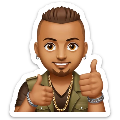 Sean Paul giving a thumbs up  sticker
