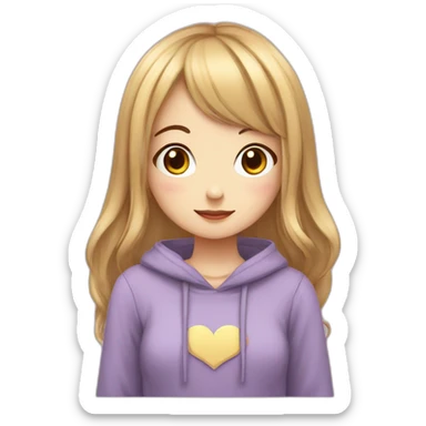 Fille av3c des habits kawaii sticker