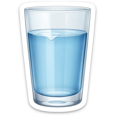 crystal clear drinking glass sticker