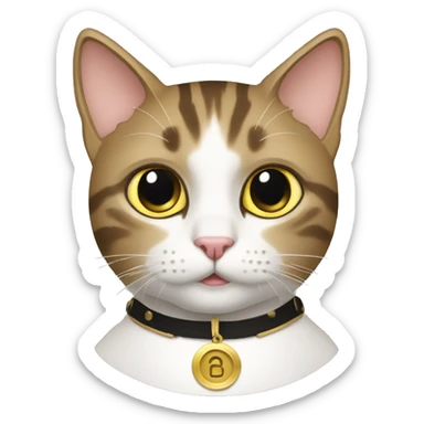 cat blogger with youtube gold button sticker