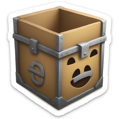 I need a box that simulates a magic/mystery box. I'll use it to later to add the input on the left side and output on the right. and inside tat box "Magic" should happen :) sticker