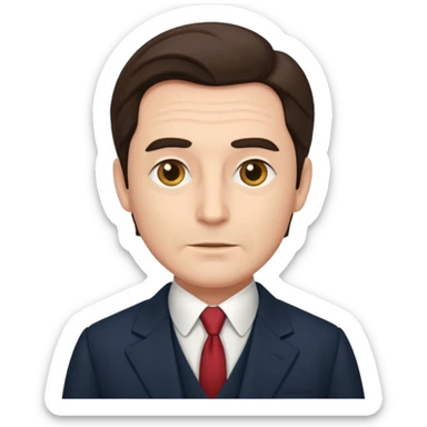 Oldstyle british vibe suit man sticker