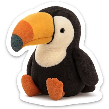 cute toucan jellycat plushie sticker