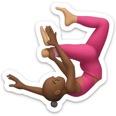 acrobat doing a split sticker