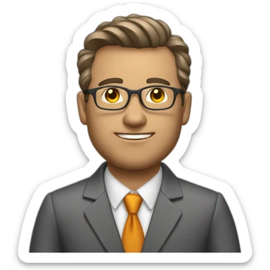 office worker rich sticker