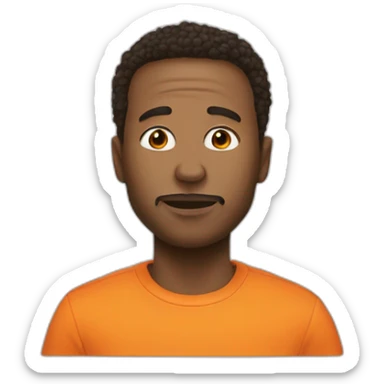 Elon Musi qui boie un jus d orange sticker