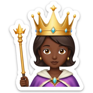 Dente con bacchetta magica e corona sticker