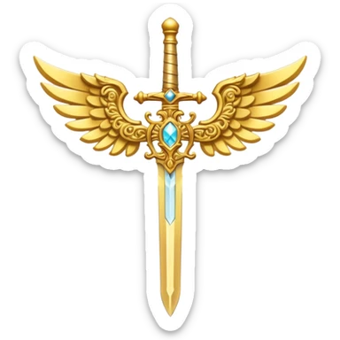 angel sword sticker