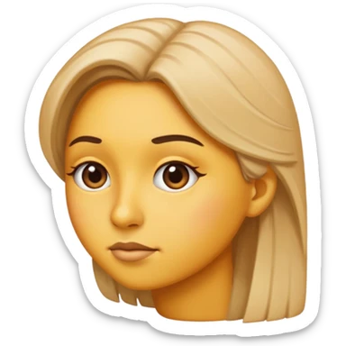 😒 side eye emoji like they’re judging you. Make it a side profile  sticker