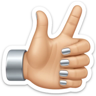 thumb up, ring on the ring finger sticker