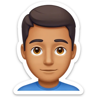 Guia turista con camisa azul oscuro sticker