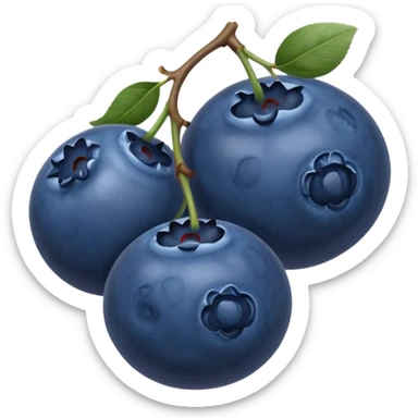 two blueberries sticker