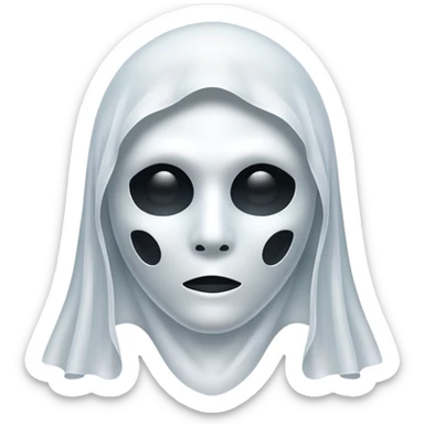 ghost  mask sticker